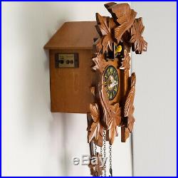 Cuckoo Clock Quartz Hand Carved Wood