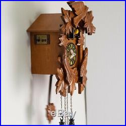 Cuckoo Clock Quartz Hand Carved Wood
