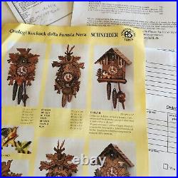 Cuckoo Clock Schwarzwalder Uhren A. Schneider Birds 10114 2000