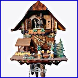 Cuckoo Clock Tree House Swing Wall Hanging Wooden Décor Timepiece Watch WC 013