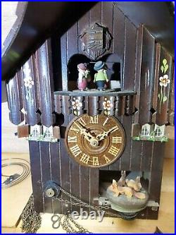 Cuckoo Clock West German Schneider Cuendet Musical BlackForest Antique Vintage