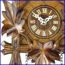 Cuckoo Clock in Traditional Carved Style with Music and Night Shut Off 412QM