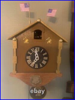 Cuckoo Eagle Clock Collectiable New Hand Made
