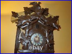 Cuckoo (bears) Wall Clock, Black Forest, Germany (1900's)
