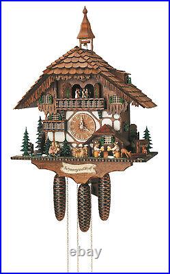 Cuckoo clock black forest 8 day original germany beer drinker kissing couple