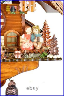 Cuckoo clock black forest 8 day original germany music Kissing Couple