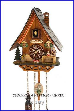 Cuckoo clock black forest quartz german music house style Pinocchio new