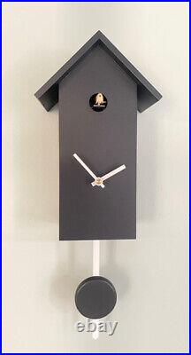 Cuckoo clock germany wood black design quartz battery operated modern new black