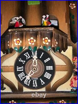 Cuendet Edelweiss Cuckoo Clock Swiss Musical 6732-36