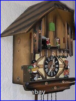 Cuendet Edelweiss Cuckoo Clock Swiss Musical 6732-36