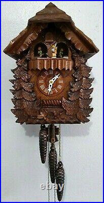 Danbury Mint The Bavarian Cuckoo Clock with Hummel Figurines VIDEO