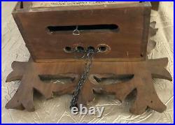 Early 1900's American Cuckoo Clock Co. Philly parts or repair Large Germany