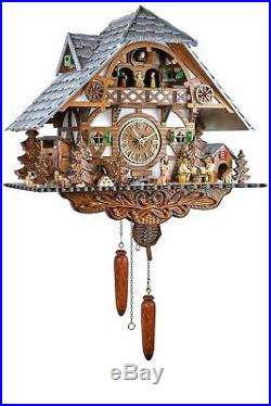 Eble -biertrinker Black Forest House 45cm- 26321 Cuckoo Clock Real Wood