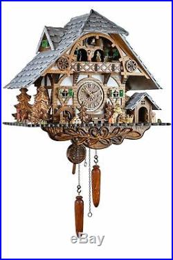 Eble -holzhacker Black Forest House 45cm- 26320 Cuckoo Clock Real Wood New
