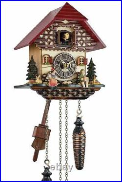 Eble -schwarzwaldhaus 22cm- 26365 Cuckoo Clock Real Wood New Battery