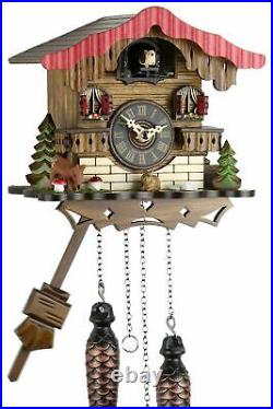 Eble -waldhaus 20cm- 24747 Cuckoo Clock Real Wood New Every