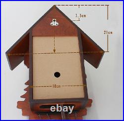 European cuckoo clock chime and light control hand-carved wood wall clocks
