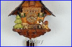 F Handmade Black Forest Cuckoo Clock Chalet Style