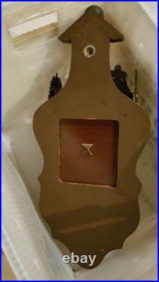 Franz Hermle Cuckoo Clock Made in Holland Antique Vintage Wood & Brass