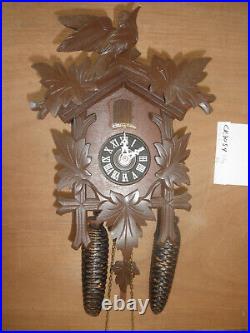 German Black Forest made HECO Linden Wood 8 Day Cuckoo Clock CK3054