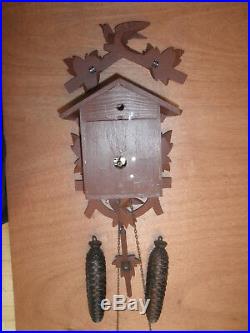 German Black Forest made Herbert Herr Linden Wood 8 Day Cuckoo Clock CK2127
