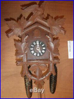 German Black Forest made Herbert Herr Linden Wood 8 Day Cuckoo Clock CK2259A