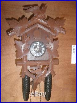 German Black Forest made Herbert Herr Linden Wood 8 Day Cuckoo Clock CK2267