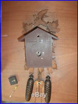 German Black Forest made Herbert Herr Linden Wood 8 Day Cuckoo Clock CK2527