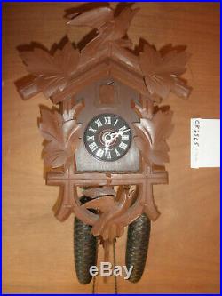 German Black Forest made Herbert Herr Linden Wood 8 Day Cuckoo Clock CK2565