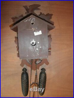 German Black Forest made Herbert Herr Linden Wood 8 Day Cuckoo Clock CK2565