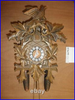 German Black Forest made Linden Wood 8 Day Cuckoo Clock CK2649