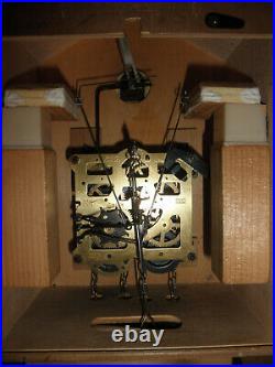 German Black Forest made NIGHT SHUT OFF Linden Wood 8 Day Cuckoo Clock CK2654