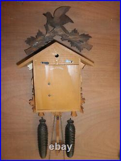 German Black Forest made Schatz Lg Case Linden Wood 8 Day Cuckoo Clock CK2645