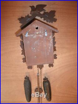 German Black Forest made Schatz Linden Wood 8 Day Cuckoo Clock CK2495