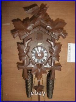 German Black Forest made Schatz Linden Wood 8 Day Cuckoo Clock CK2718