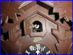 German Black Forest made Schatz Linden Wood 8 Day Cuckoo Clock CK2804B