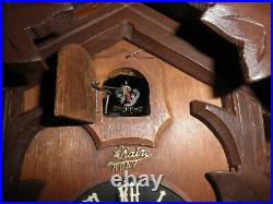 German Black Forest made Schatz Linden Wood 8 Day Cuckoo Clock CK2895