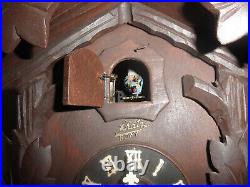 German Black Forest made Schatz Linden Wood 8 Day Cuckoo Clock CK3023A