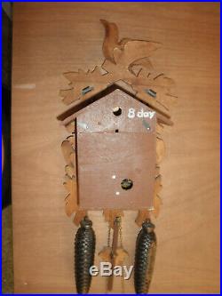 German Black Forest made Schmeckenbecher Linden Wood 8 Day Cuckoo Clock CK2601