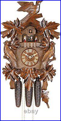 German Cuckoo Clock 8-day-movement Carved-Style 20.00 inch Authentic black