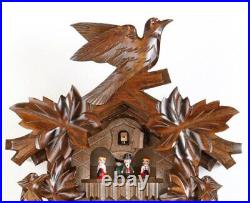 German Cuckoo Clock 8-day-movement Carved-Style 20.00 inch Authentic black