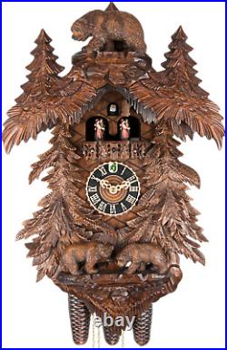 German Cuckoo Clock 8-day-movement Carved-Style 58cm by Hönes
