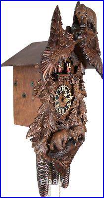 German Cuckoo Clock 8-day-movement Carved-Style 58cm by Hönes