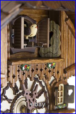 German Cuckoo Clock Blackforest Hillside Chalet with Wonderful Animals with Qu