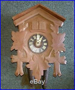 German Cuckoo Clock Mfg Co. For parts/repair West Germany Wood Vintage Musical