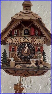 German Cuckoo Wall Clock New Out Of Box With Moving Arts