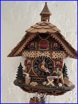 German Cuckoo Wall Clock New Out Of Box With Moving Arts