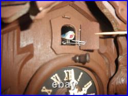German made Schmeckenbecher. Linden Wood Hunter 8 Day Cuckoo Clock CK3138