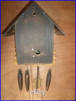 German made Vintage Musical Woodchopper 1 Day Cuckoo Clock CK2290
