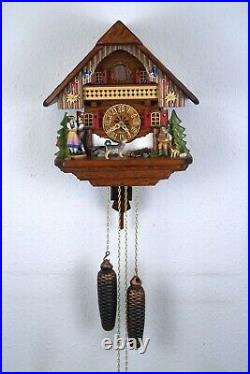 H Handmade Black Forest Cuckoo Clock Chalet Style